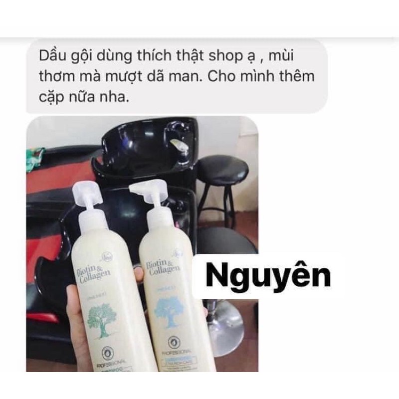 Combo CẶP dầu gội+xả dưỡng chất Biotin & Collagen Protein trắng 100 | BigBuy360 - bigbuy360.vn