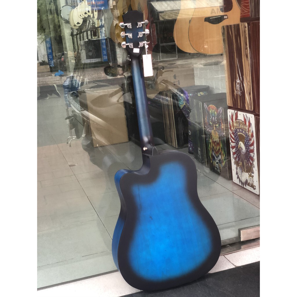 [Đàn guitar giá rẻ] Đàn Guitar Acoustic HT-Music HT89 (dáng D Cutaway) Có Ty Chỉnh Cần