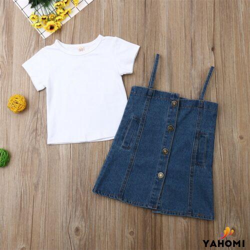 Đầm denim dễ thương cho bé gái