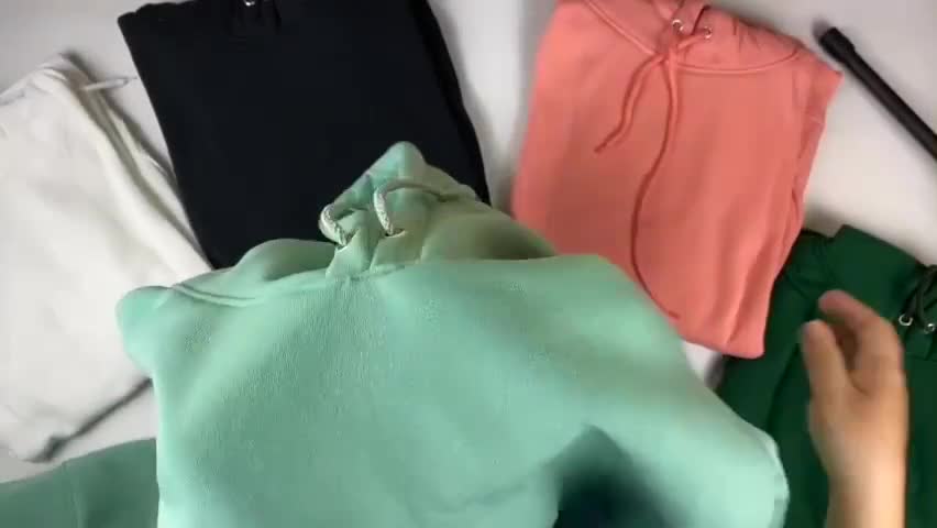 Áo hoodie nữ trơn HY KOREA khoác nỉ bông form dáng rộng kiểu sweater unisex hồng pastel. | BigBuy360 - bigbuy360.vn