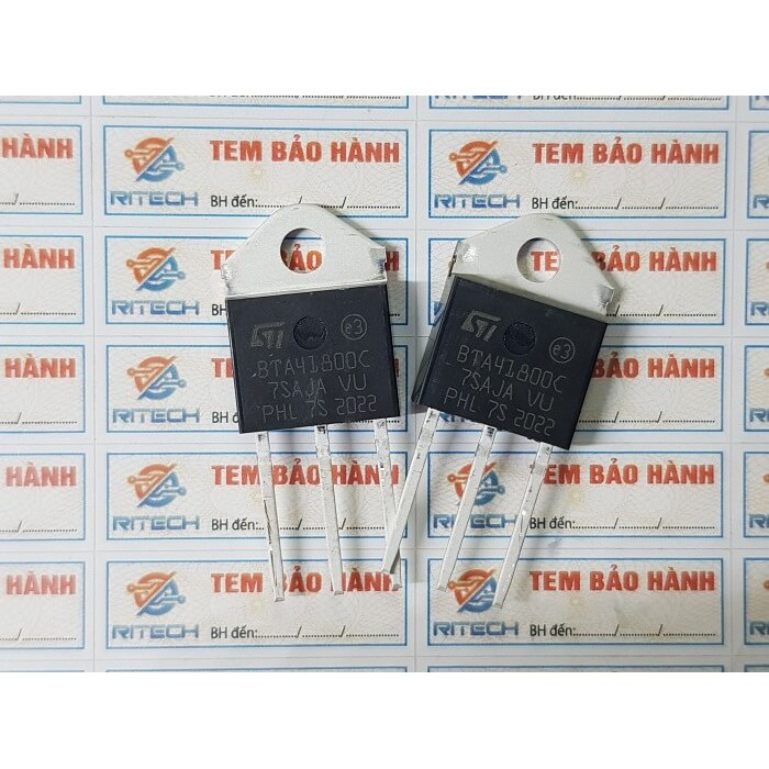 Combo 2 con BTA41800C, BTA41800B Triac 40A/800V TO-3P