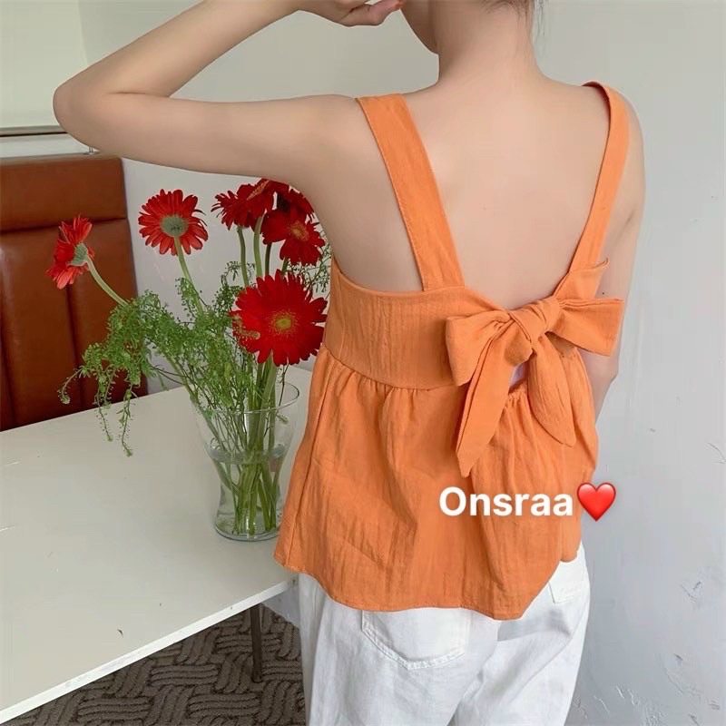 ✅ÁO DÂY CỘT NƠ SAU ĐƠN GIÃN DỄ THƯƠNG  QUÁ À ✅