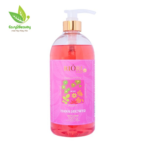 [CHÍNH HÃNG] Sữa tắm hoa hồng Riori Gel Rose 1 LÍT