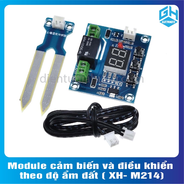 Module cảm biến và điều khiển theo độ ẩm đất ( XH- M214)