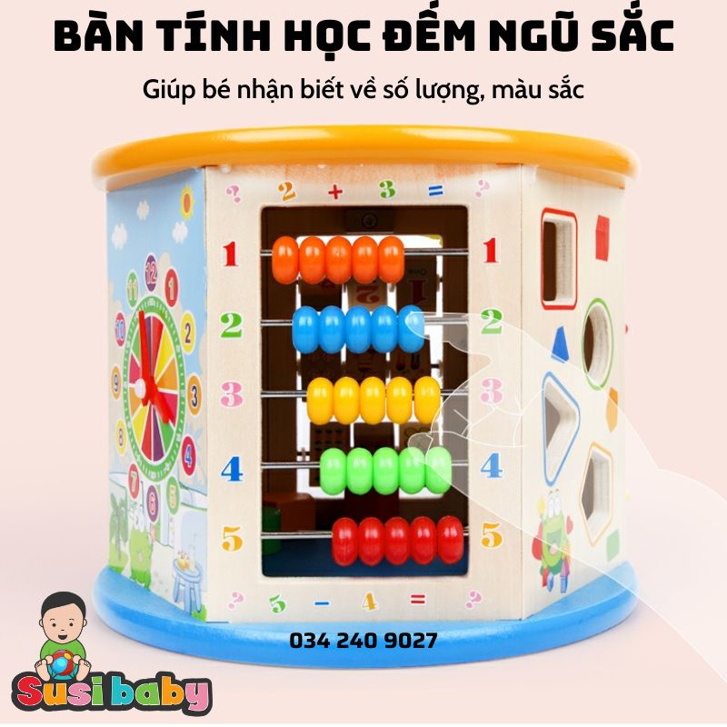 [KÈM QUÀ TẶNG] Hộp bận rộn đa năng 8in1 giáo dục sớm - Đồ chơi thông minh - Đồ chơi cho bé - Đồ chơi Montessori