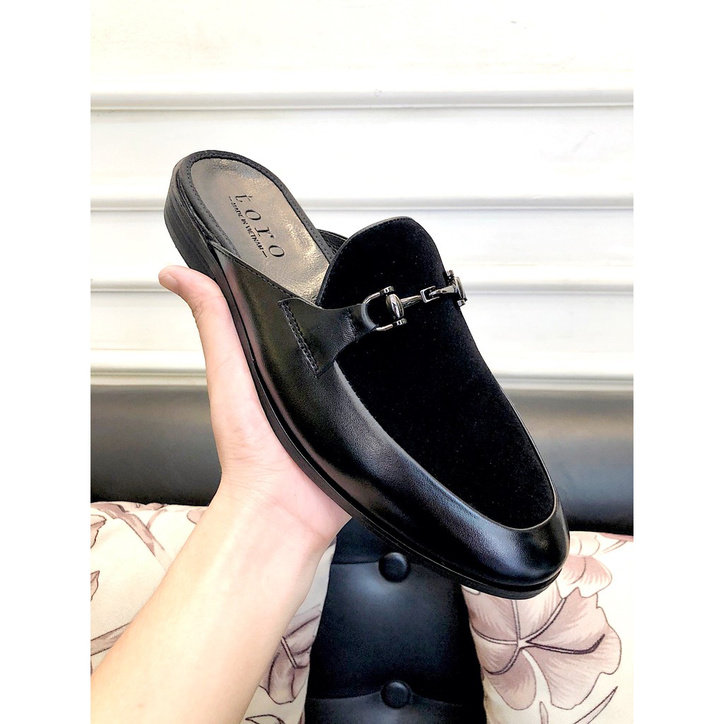 Giày sục nam hở gót da bò nguyên tấm cao cấp Toroshoes Series M638 ( nhiều màu, nhiều lựa chọn, siêu đẹp)