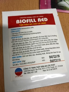 Biofill red - tạo màu đỏ cho cá cảnh