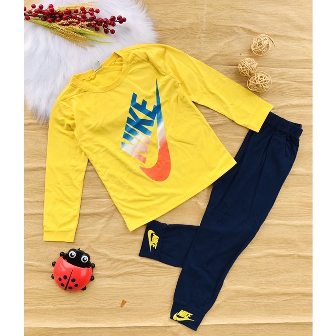 🚁 Bộ dài tay thun cotton cho bé  trai 25-45kg