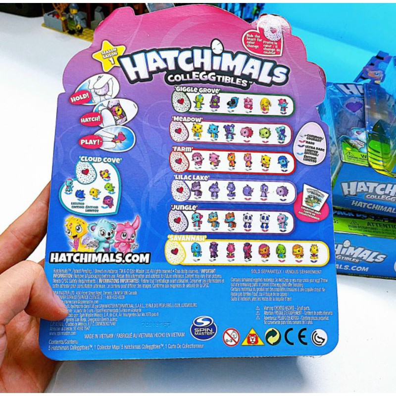 Hatchimal trứng xoa xoa trái tim đổi hồng xuất dư chuẩn xịn