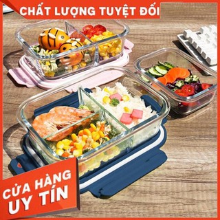 Hộp đựng cơm thủy tinh,hộp thủy tinh chia 2 ngăn, 3 ngăn,hộp thủy tinh đựng thực phẩm,thức ăn