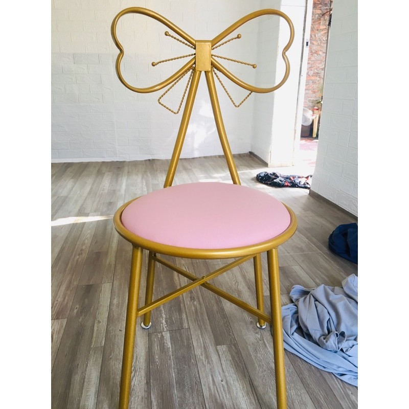 Ghế Cánh Bướm  + Ghế  Để Bàn trang điểm { Sẵn } kèm ảnh thật ở cuối ảnh | BigBuy360 - bigbuy360.vn