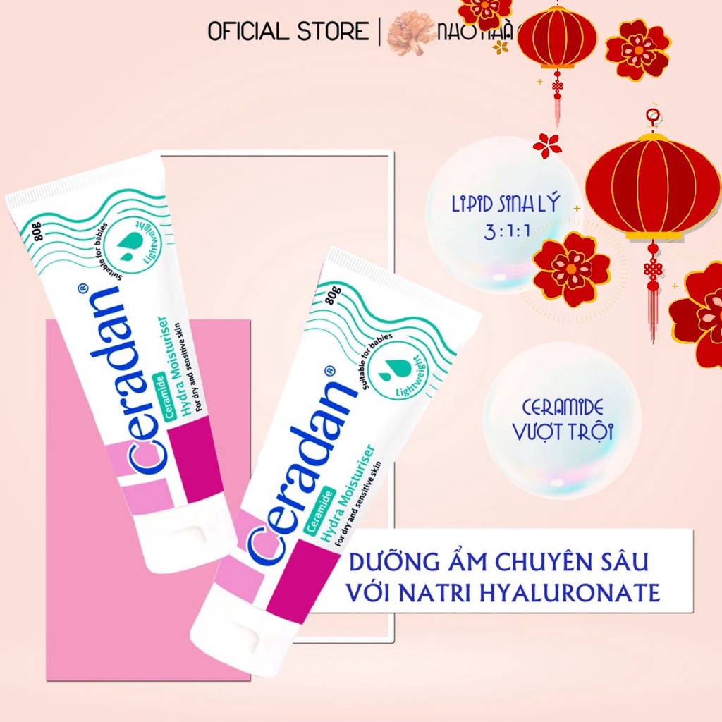 KEM DƯỠNG ẨM CHUYÊN SÂU CERADAN HYDRA- DƯỠNG ẨM VÀ PHỤC HỒI HÀNG RÀO BẢO VỆ DA. Giàu ceramide CHÍNH HÃNG GIÁ RẺ
