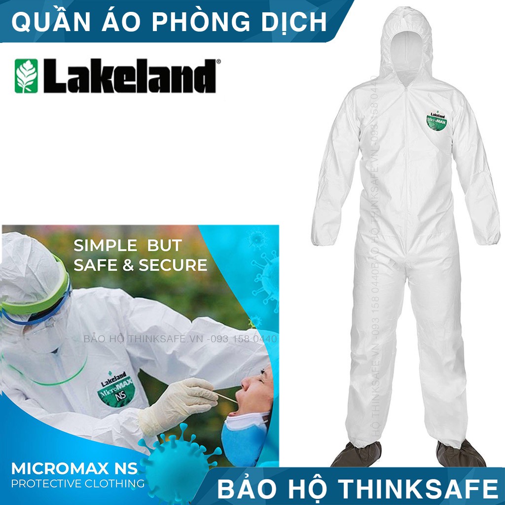 Quần áo phòng dịch Lakeland Thinksafe, chuyên dùng phòng dịch cho các nhân viên khu cách ly, đi máy bay - Micromax