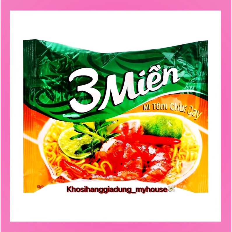 Mì 3 miền tôm chua cay thùng 30 gói x 65g