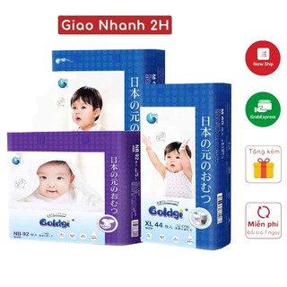 Bỉm GoldGi Nội địa Nhật cho bé Tã Dán/Quần Mẫu Mới đủ size NB92/S84 /M66 /M60/ L56 /L48 /Xl44