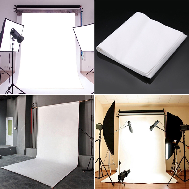 Solid White Vinyl Photography Backdrop Cloth Studio Photo Background Props 3*5Ft