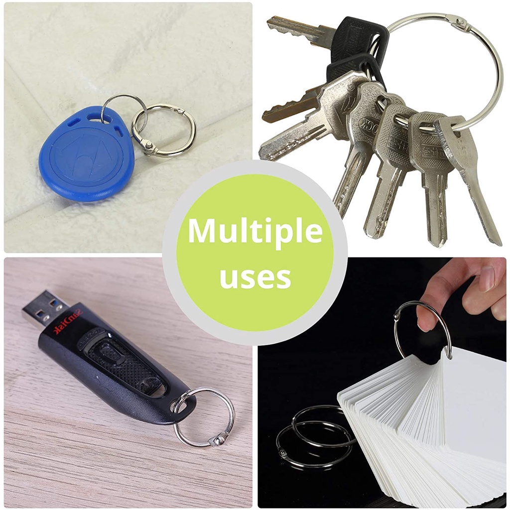 Vòng Kim Loại Hình Lá Có Nhiều Kích Cỡ Dùng Để Gắn Thẻ Nhớ Tiện Dụng