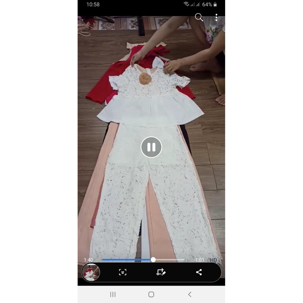 SET ÁO REN CAO CẤP KÈM QUẦN XUÔNG