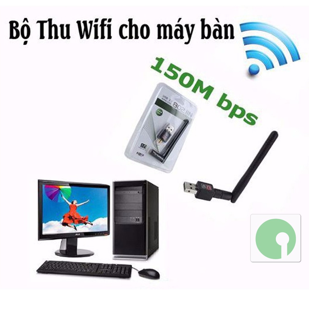 USB thu sóng wifi có angten bắt sóng cho máy tính bàn, laptop hư wifi - NPD-2652-USBThuWifi | BigBuy360 - bigbuy360.vn