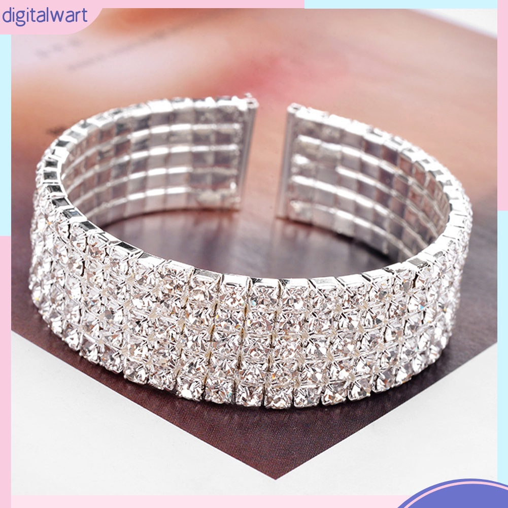 Vòng tay đính đá lấp lánh sang trọng trẻ trung dành cho nữ