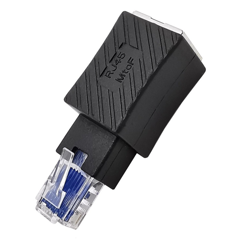 Bộ Chuyển Đổi IOR Ethernet 90° Đầu Kết Nối LAN RJ45 Male Sang Fe Cat6