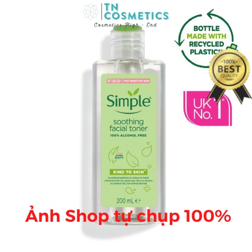 Nước Hoa Hồng Cho Da Nhạy Cảm Simple Kind To Skin Soothing Facial Toner 200ml TN2041