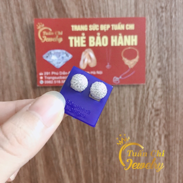 ⚡ẢNH THẬT⚡ Bông Tai Nữ- Khuyên Tai Bạc Kiểu Dáng Nụ Đính Đá Tinh Xảo, Sang Trọng, Phù Hợp Mọi Lứa Tuổi