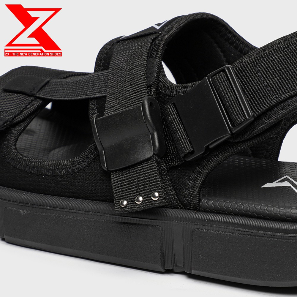 [Mã SKAMLTSM9 giảm 10% đơn 99K] Sandal Unisex Streetstyle - ZX2203 All Black - Đế Siêu Nhẹ