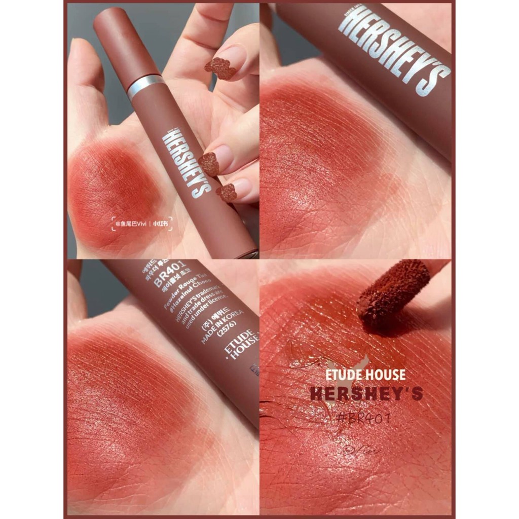Son phiên bản Socola Etude House Hershey Powder Rouge Tint