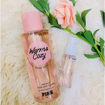 Warm & Cozy -  Xịt thơm toàn thân Body Mist Victoria's Serectignature / Pink  Chiết 10/30/50ml + Full Seal