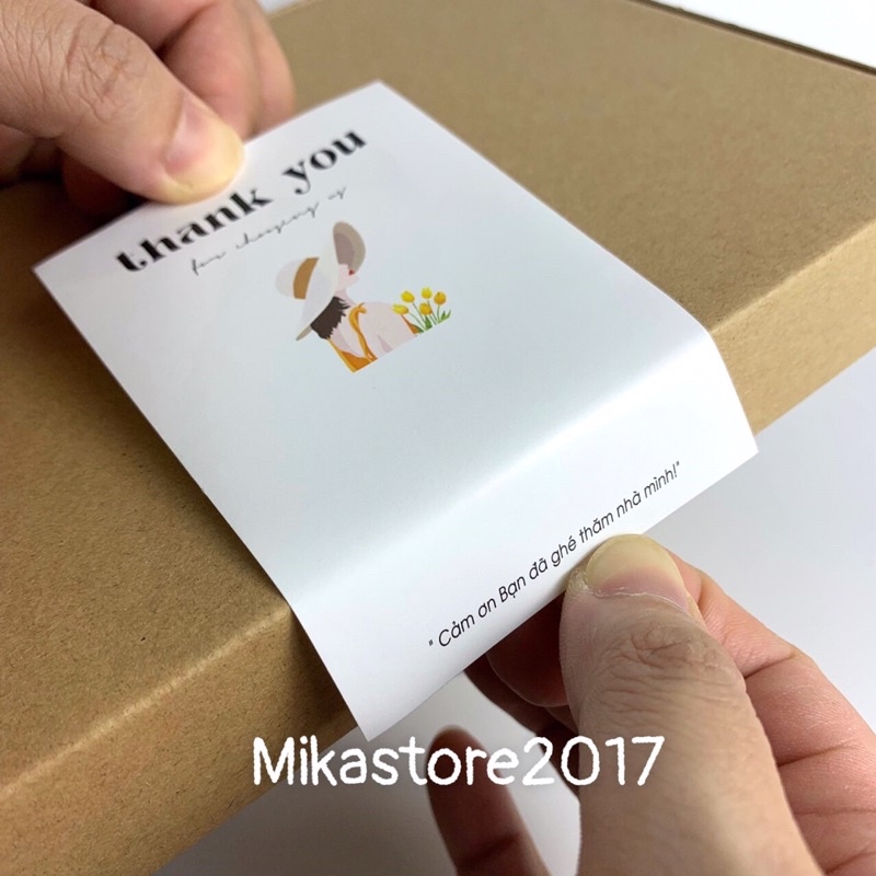 Set 500 tem dán Thank You Cho Hộp Carton, Tem dán Thank You
