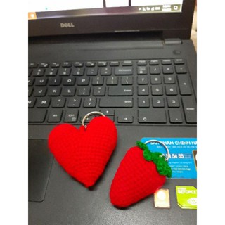Móc khóa len handmade hình con rùa