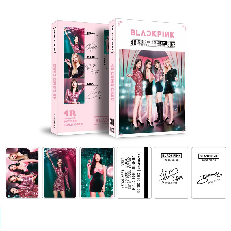 [MUA 1 TẶNG 1] 20 mẫu Lomo card 30 ảnh thành viên BLACKPINK hộp bóng siêu nét 1080HD