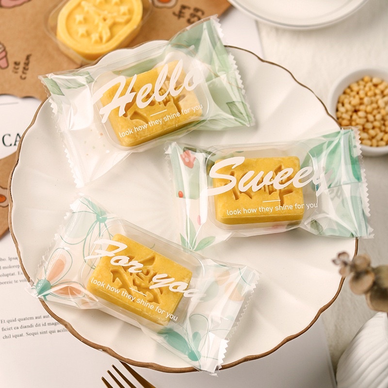 Set 100 Vỏ Túi 7X12 Vừa Bánh Ống Cuộn Đl, Bánh Hành, Bánh Dứa