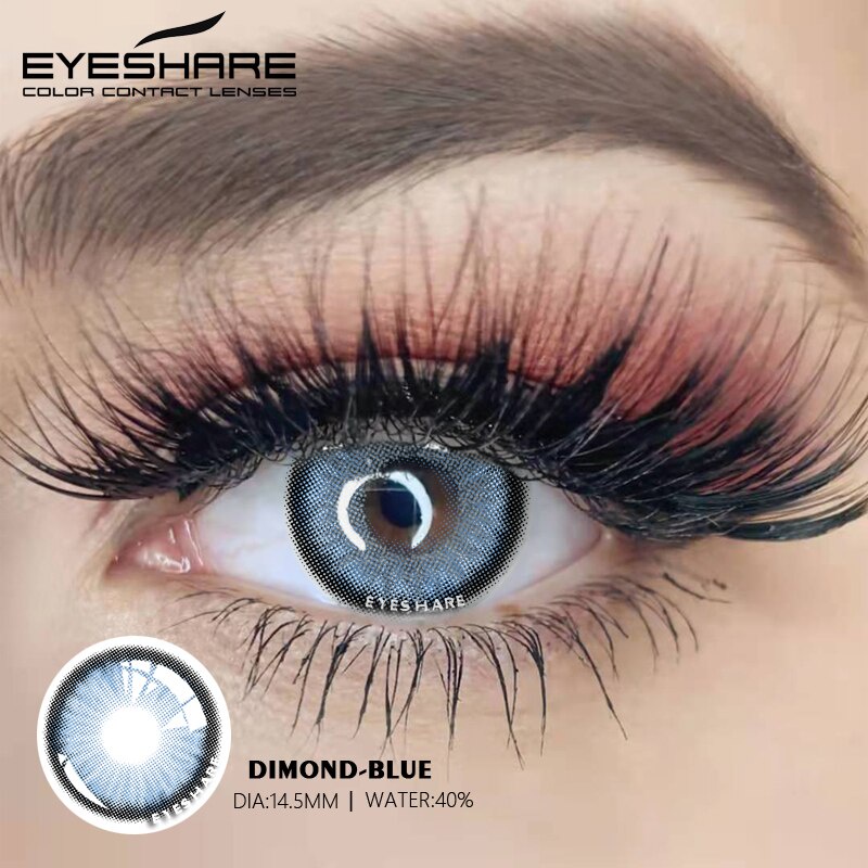 Bộ 2 kính áp tròng EYESHARE thiết kế màu sắc hợp thời trang
