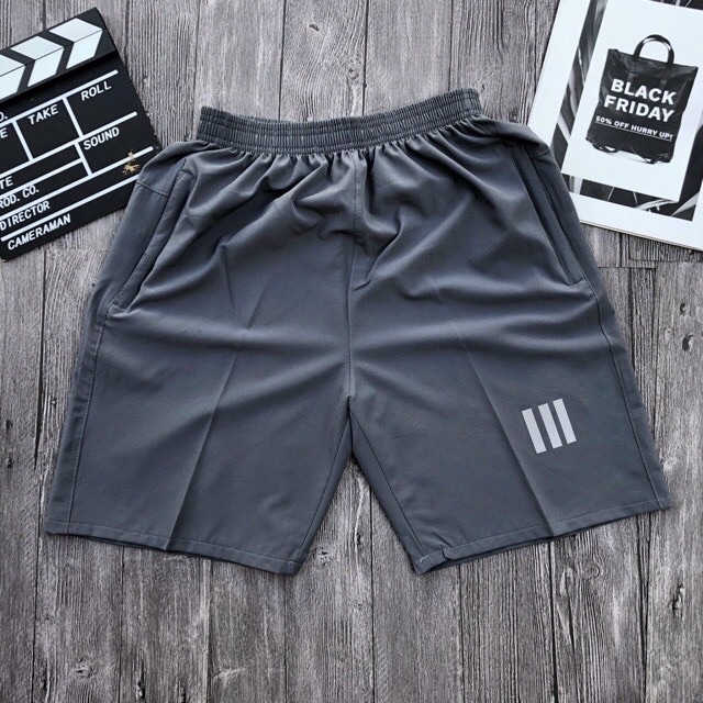 ⚡️Freeship⚡️ Quần đùi nam phong cách 3 sọc thể thao mã 3 sọc trơn