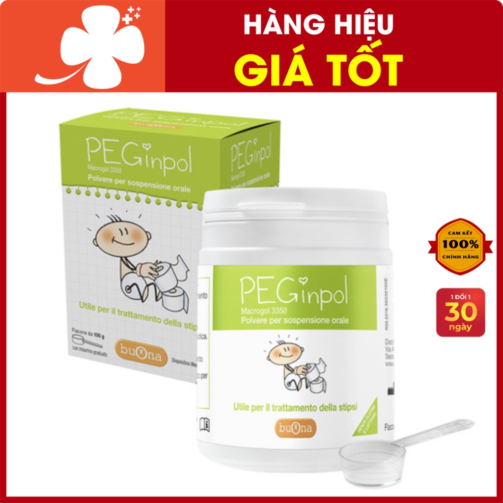 PEGinpol BuOna - Bổ sung chất xơ giúp nhuận tràng, làm mềm phân hết rối loạn nhu dộng ruột (Lọ/ Hộp)