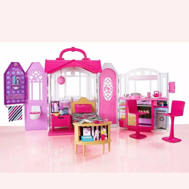 Nhà búp bê barbie gấp gọn cho bé