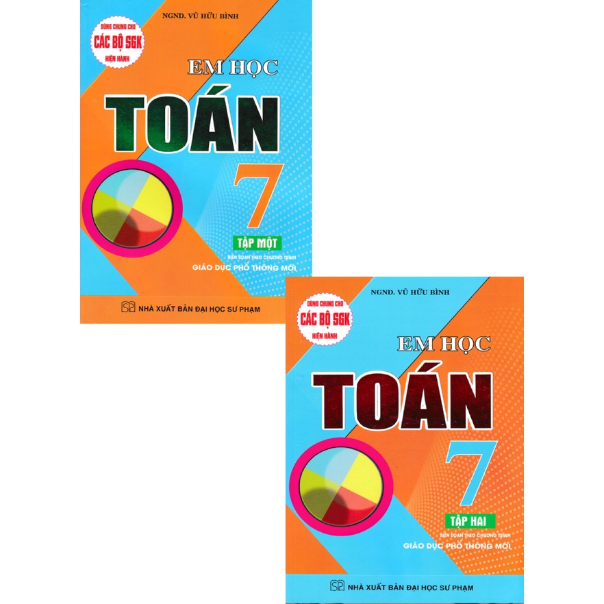 Sách - Combo Em Học Toán Lớp 7 (Dùng Chung Cho Các Bộ SGK Mới Hiện Hành) (Bộ 2 Cuốn)