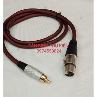Dây chuyển đổi tín hiệu từ canon cái ra bông sen đực