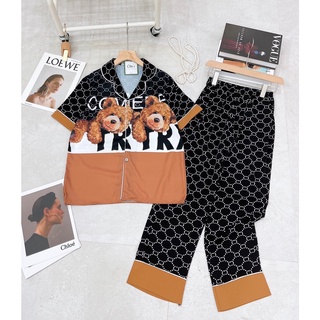 Đồ bộ nữ ⚡𝐅𝐫𝐞𝐞 𝐒𝐡𝐢𝐩⚡ Đồ bộ pijama lụa mango gấu 5D dễ thương
