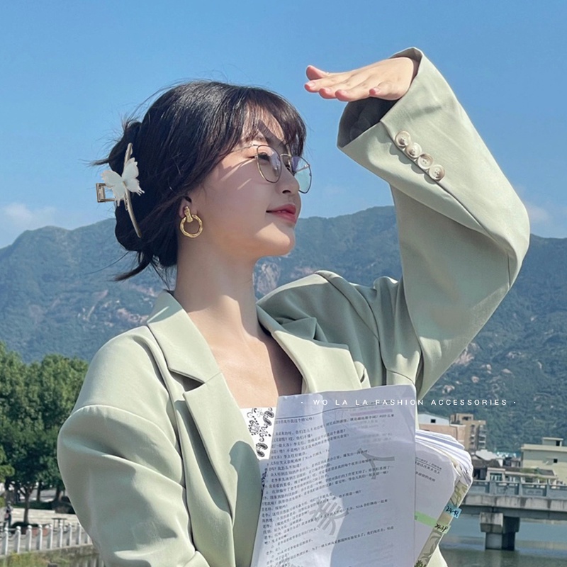 Phụ Kiện Kẹp Tóc Hình Bướm Bằng Kim Loại Mới 2022