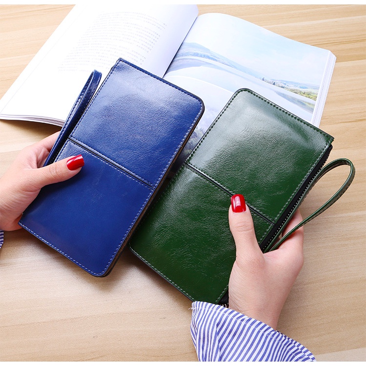 Ví Dài Bằng Da PU Có Khóa Kéo L12 Thời Trang Dành Cho Nữ