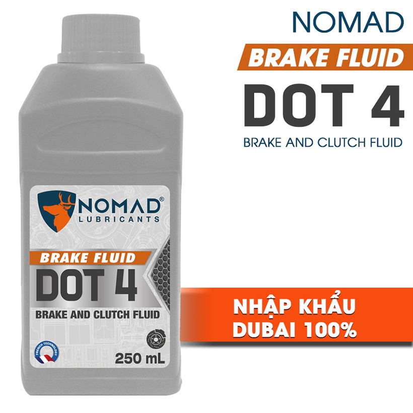 [MUA 1 TẶNG 1] SẢN PHẨM DẦU PHANH NOMAD BRAKE FLUID DOT 4 – DÙNG CHO CẢ PHANH ĐĨA VÀ PHANH TANG TRỐNG