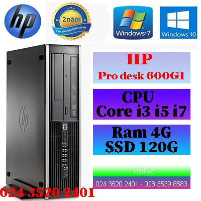 Cây Máy Tính Để Bàn - Máy Tính Đồng Bộ Giá Rẻ - HP ProDesk 600G1 ( Core I3 , i5, i7) - Bảo Hành 24 Tháng.