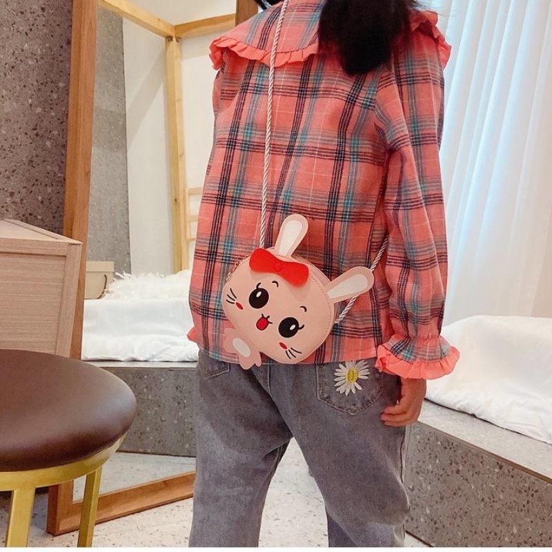 Túi đeo chéo mini, túi đựng lì xì tết cho bé gái hình động vật xinh xắn dễ thương chất liệu da PU bền đẹp Xu Xu Kids