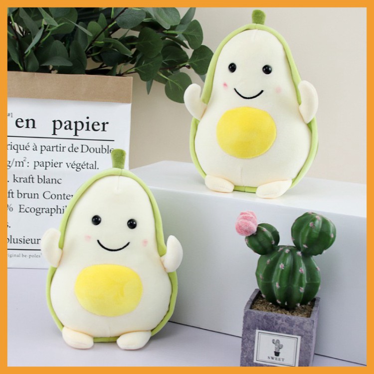 Gấu bông quả bơ trứng mini cute giá rẻ quà tặng đáng yêu size nhỏ 20cm