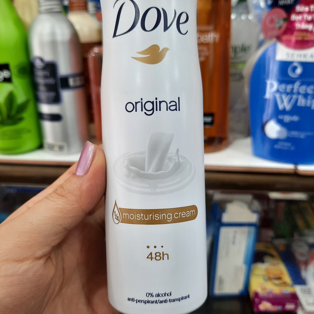 Xịt khử mùi toàn thân Dove Original dưỡng trắng da 150ml