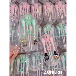 Bộ dụng cụ ăn 4 chi tiết -ZUNKids