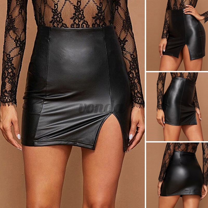 Chân Váy 
 VONDA Dáng Ngắn Lưng Cao Xẻ Tà Quyến Rũ Dành Cho Nữ | BigBuy360 - bigbuy360.vn